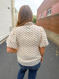 Darling Dot Bow Blouse