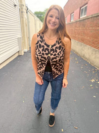 Leopard Sweater Vest