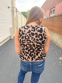 Leopard Sweater Vest