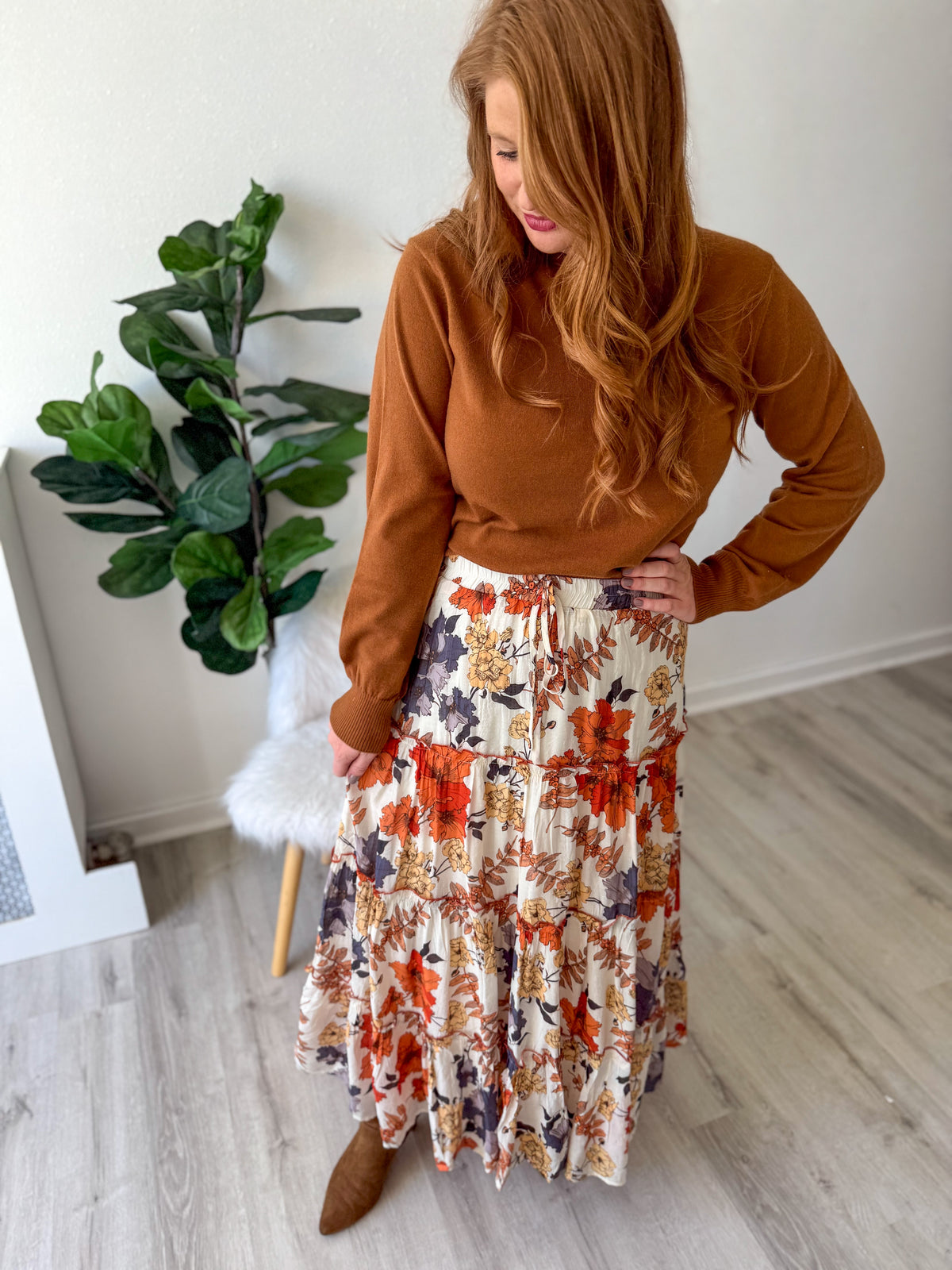 Rust Foliage Skirt
