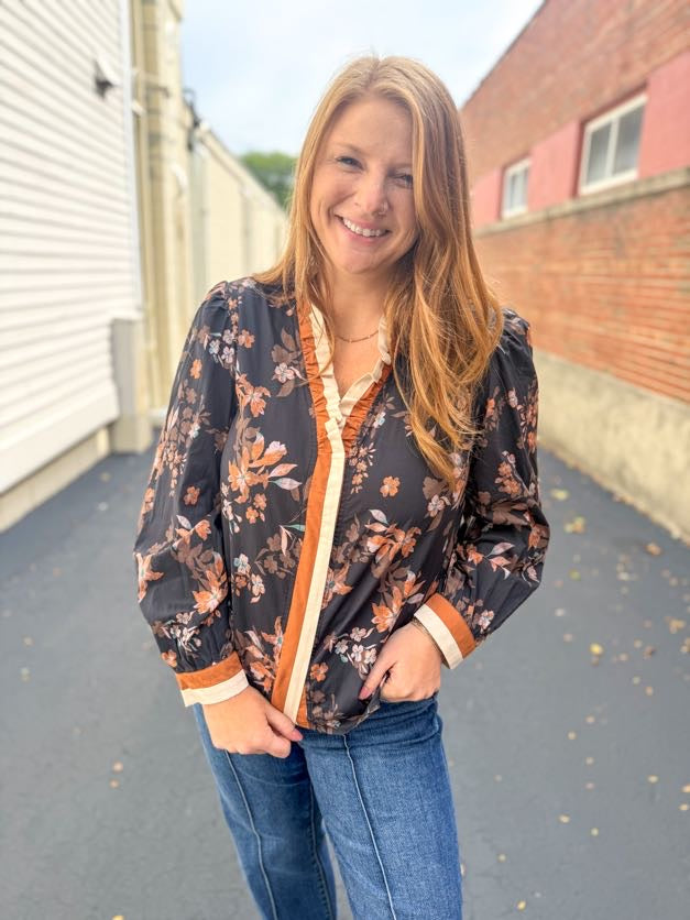 Golden Hour Floral Blouse