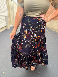 Radiant Blossom Maxi Skirt