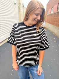 Classic Stripe Short Sleeve Top