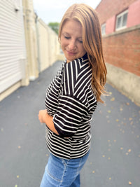 Classic Stripe Short Sleeve Top