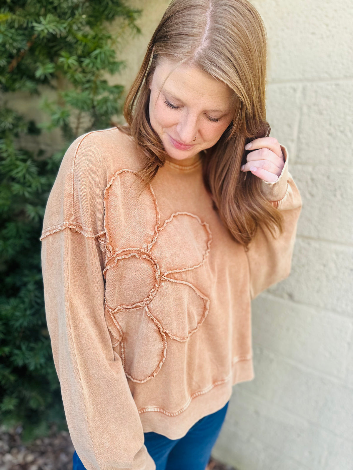 Toasted Floral Long Sleeve Top