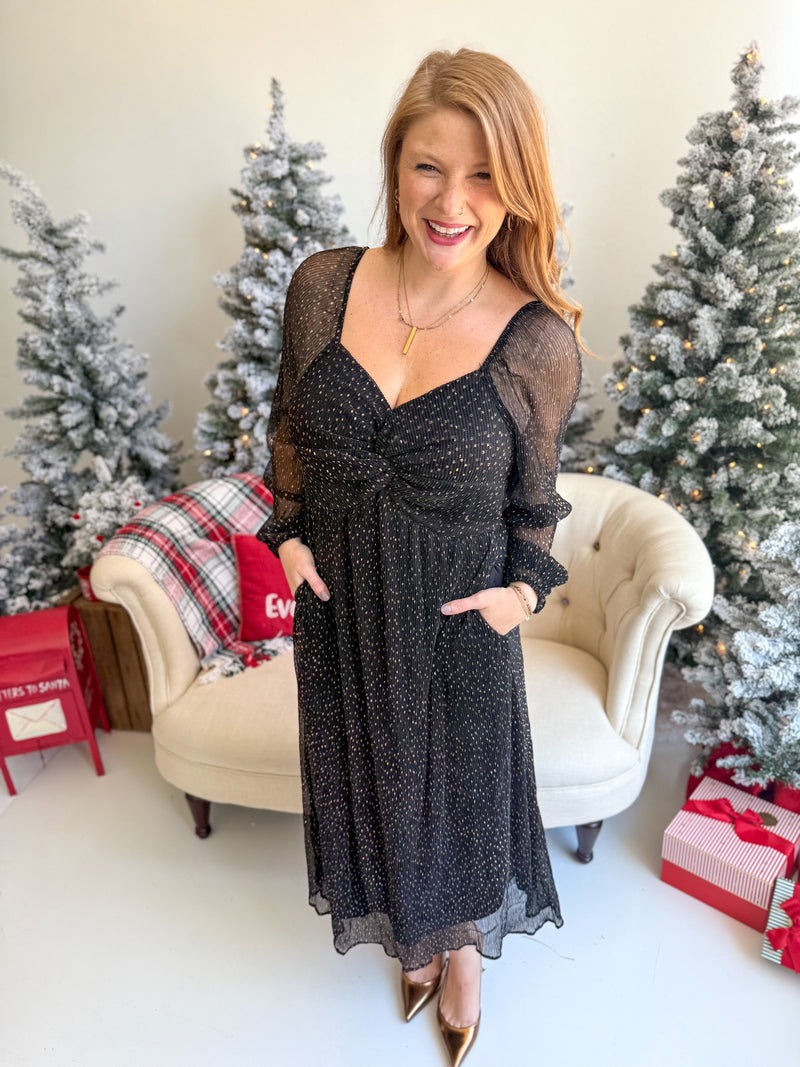 Golden Midnight Dress