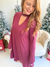 Berry Blush Cutout Dress