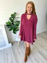 Berry Blush Cutout Dress