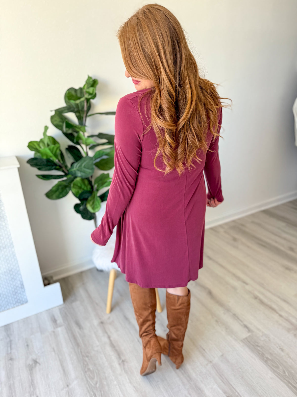 Berry Blush Cutout Dress