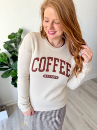 Coffee Crewneck - Heather Dust