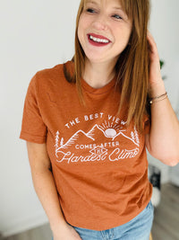 Best View Rust Orange Graphic Tee