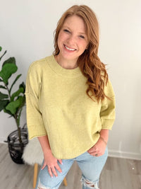 Lemon Drop Short Sleeve Sweater