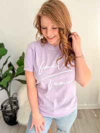 Faith Over Fear Script Tee