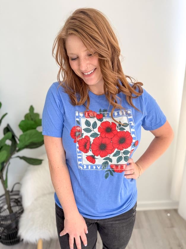 Poppy Bloom Graphic Tee