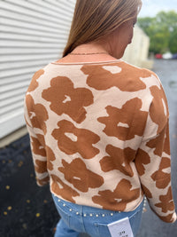 Latte Floral Sweater