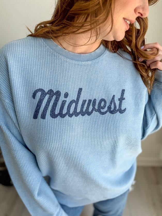 Midwest Script Oversized Corded Crew