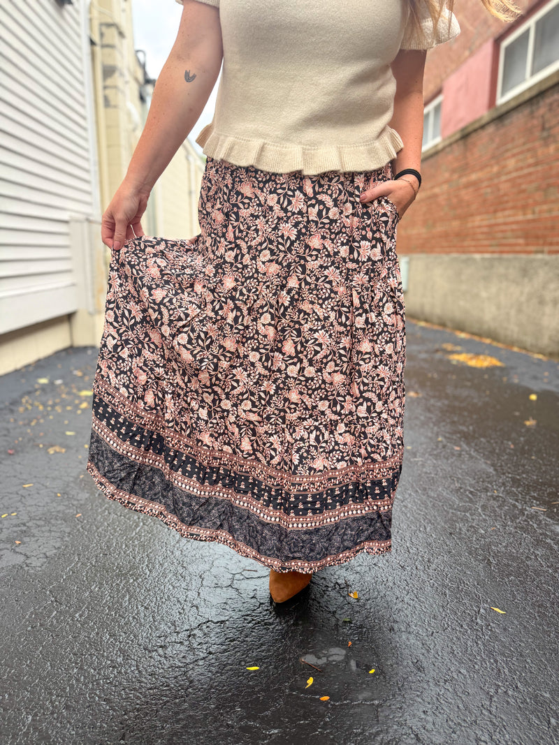 Wandering Floral Skirt