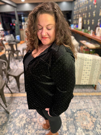 Black Velvet Starlight Top - Plus Only -NC