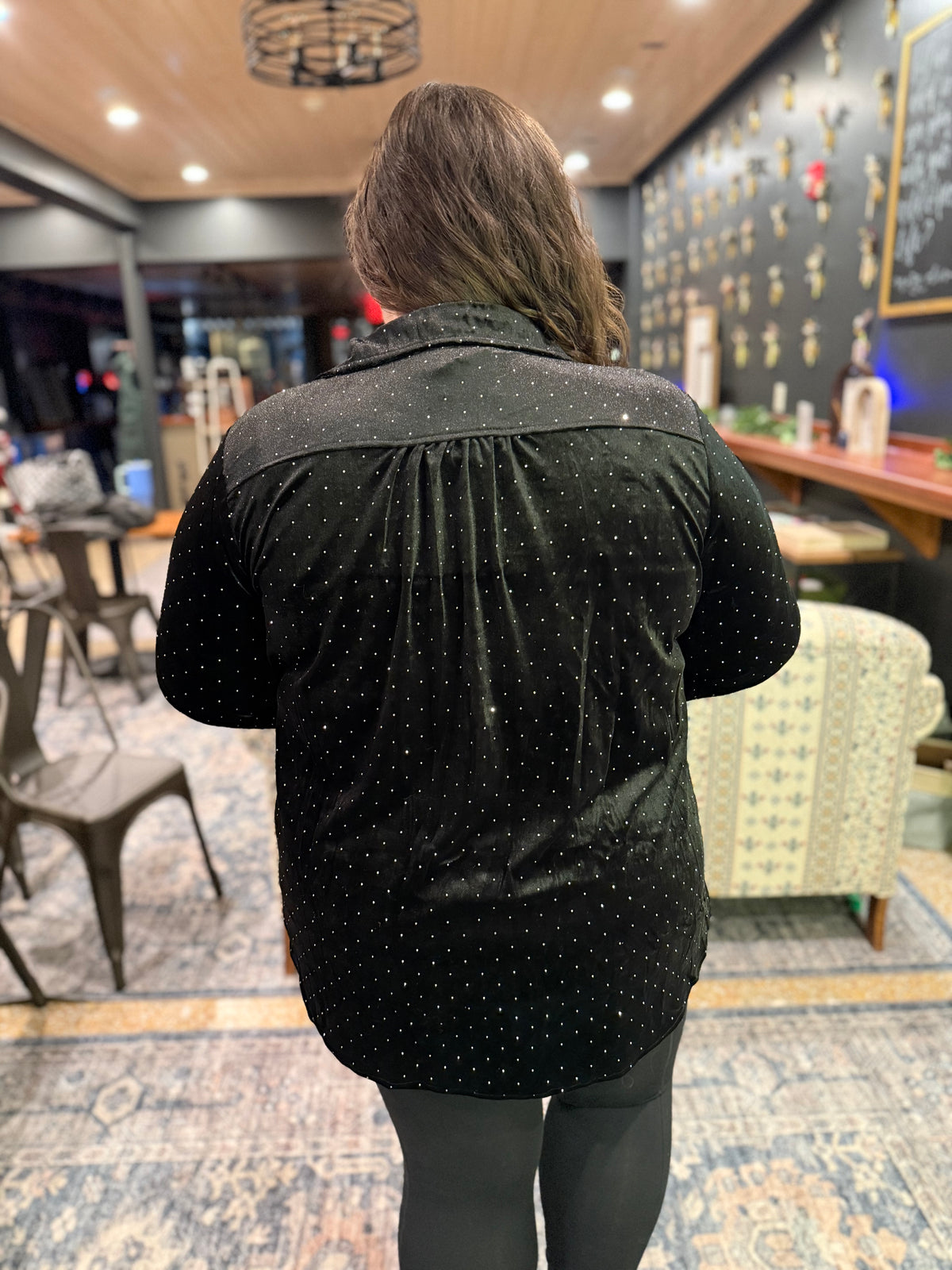 Black Velvet Starlight Top - Plus Only -NC