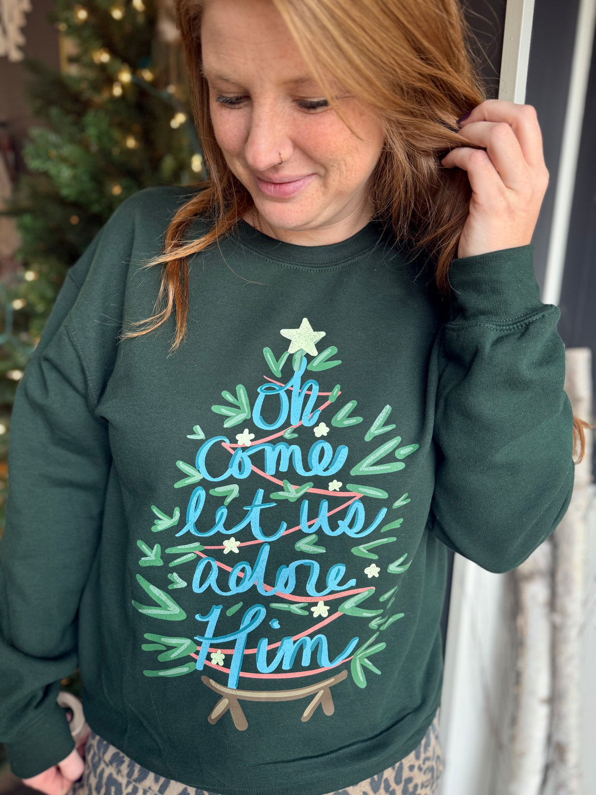 Come Let Us Adore Him Sweatshirt