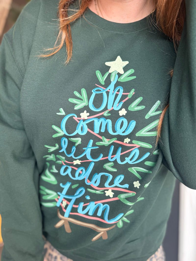 Come Let Us Adore Him Sweatshirt