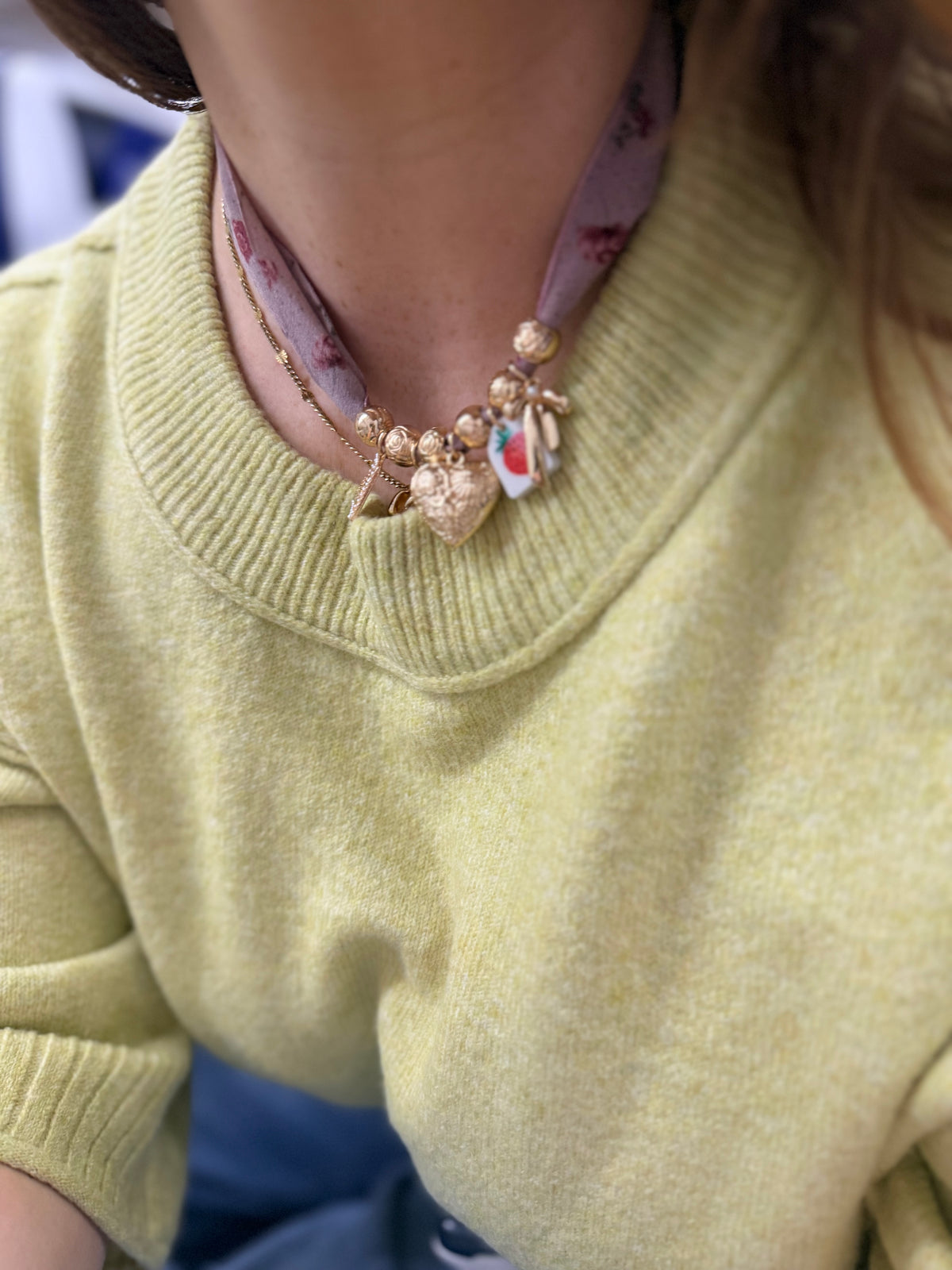 Scarf Charm Necklace