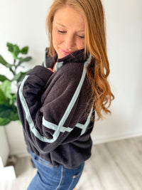 Black Quarter Zip Pullover