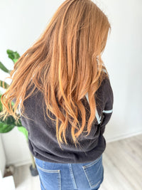 Black Quarter Zip Pullover