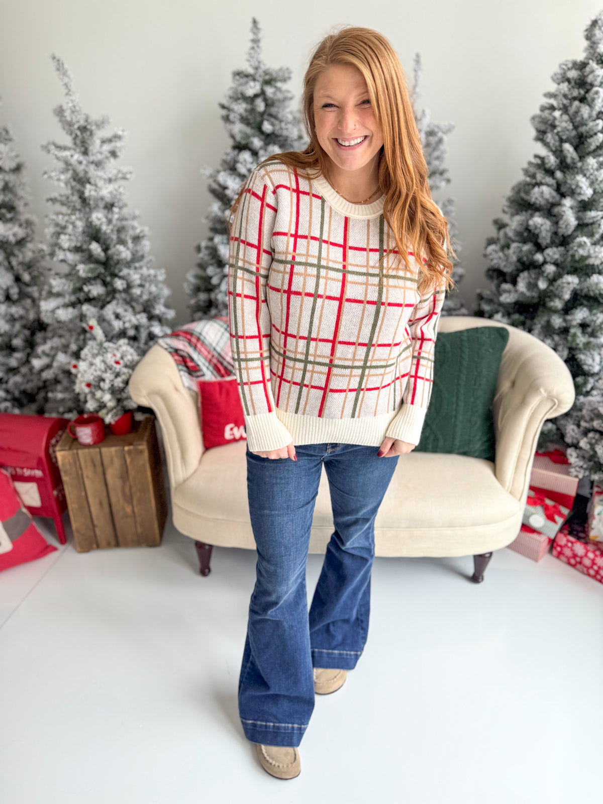 Christmas Plaid Sweater