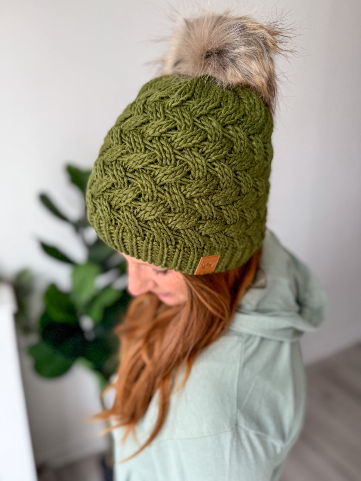 Forest Knit Pom Hat
