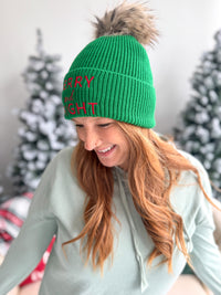 Merry & Bright Knit Pom Hat