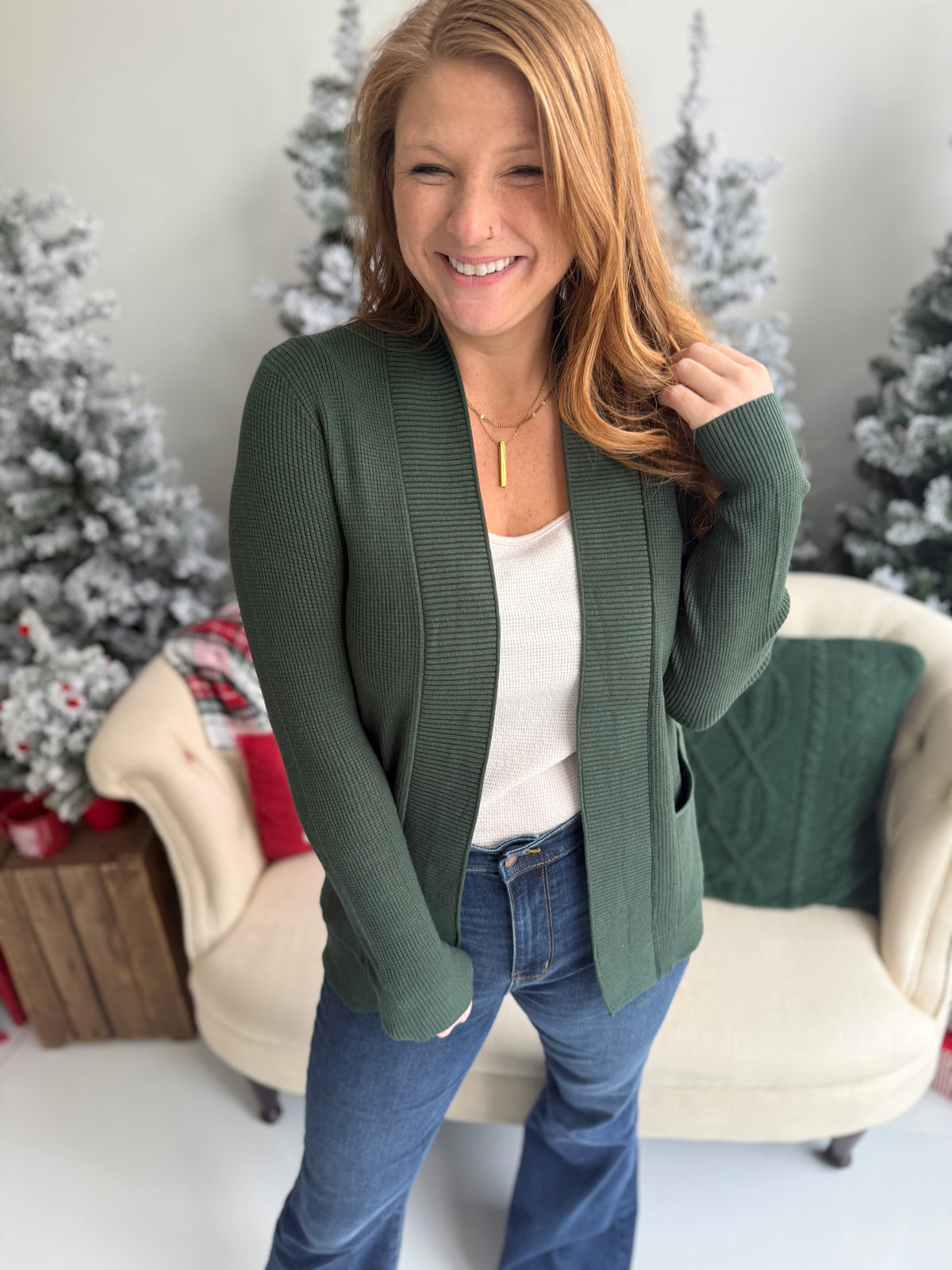 Classic Cardigan - Forest