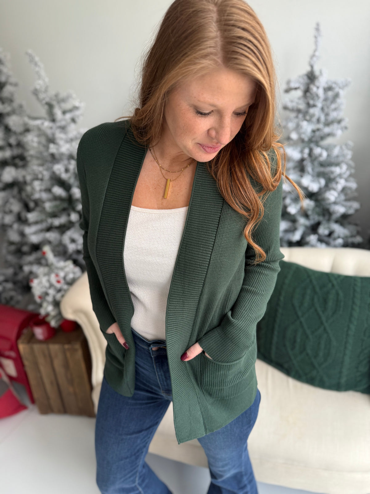 Classic Cardigan - Forest