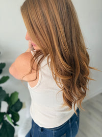 Square Neck Cream Tank