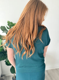 Deep Green Collared Scuba Pullover