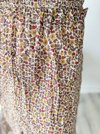 Muted Floral Smocked Dress