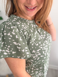 Sage Petal Top