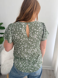 Sage Petal Top