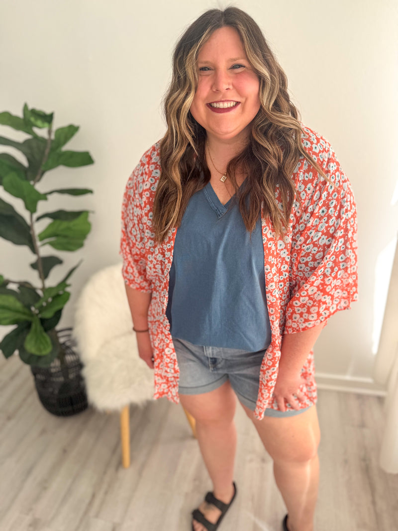 Coral Bloom Cover-Up