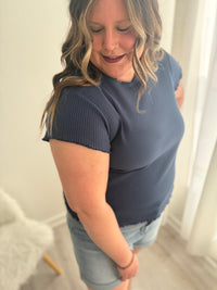 Navy Darling Top