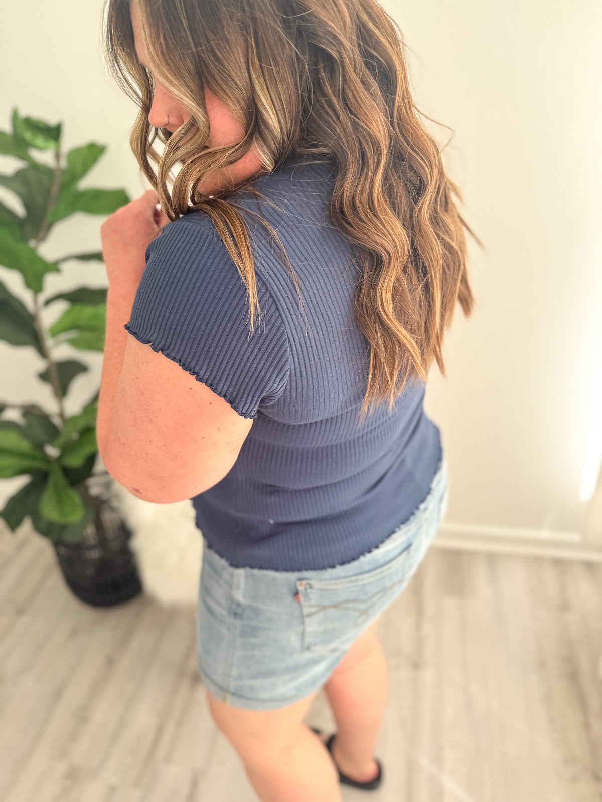 Navy Darling Top