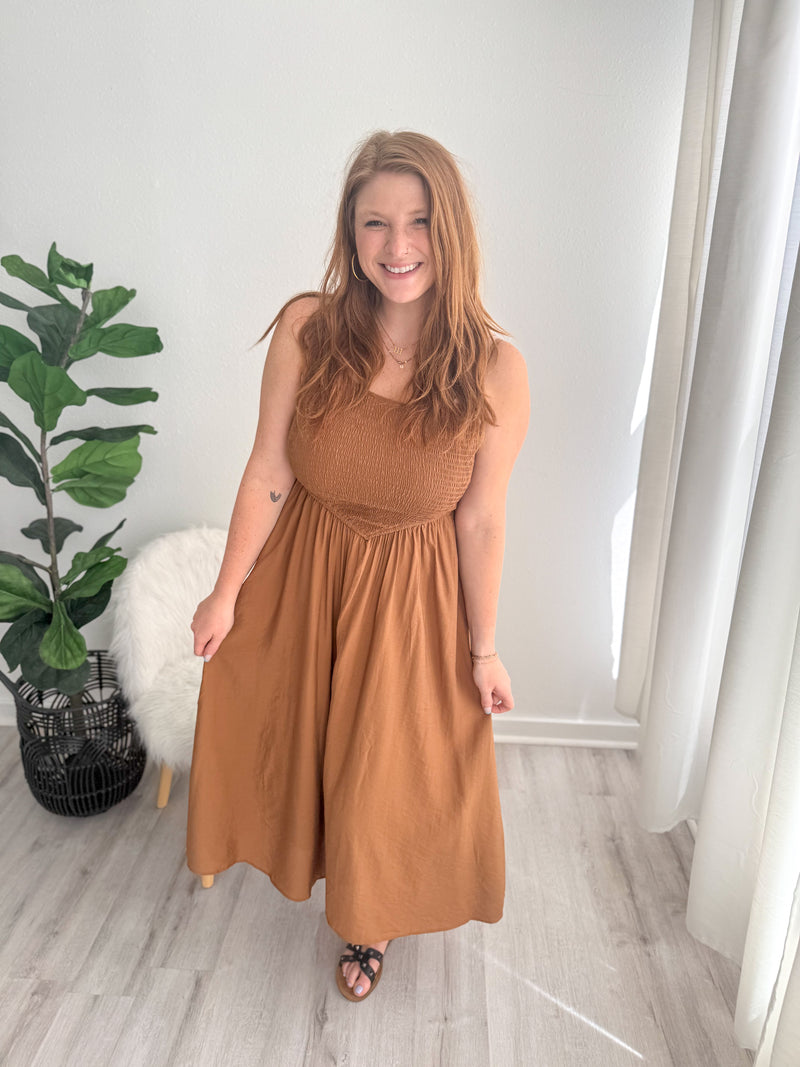 Mocha Muse Midi Dress