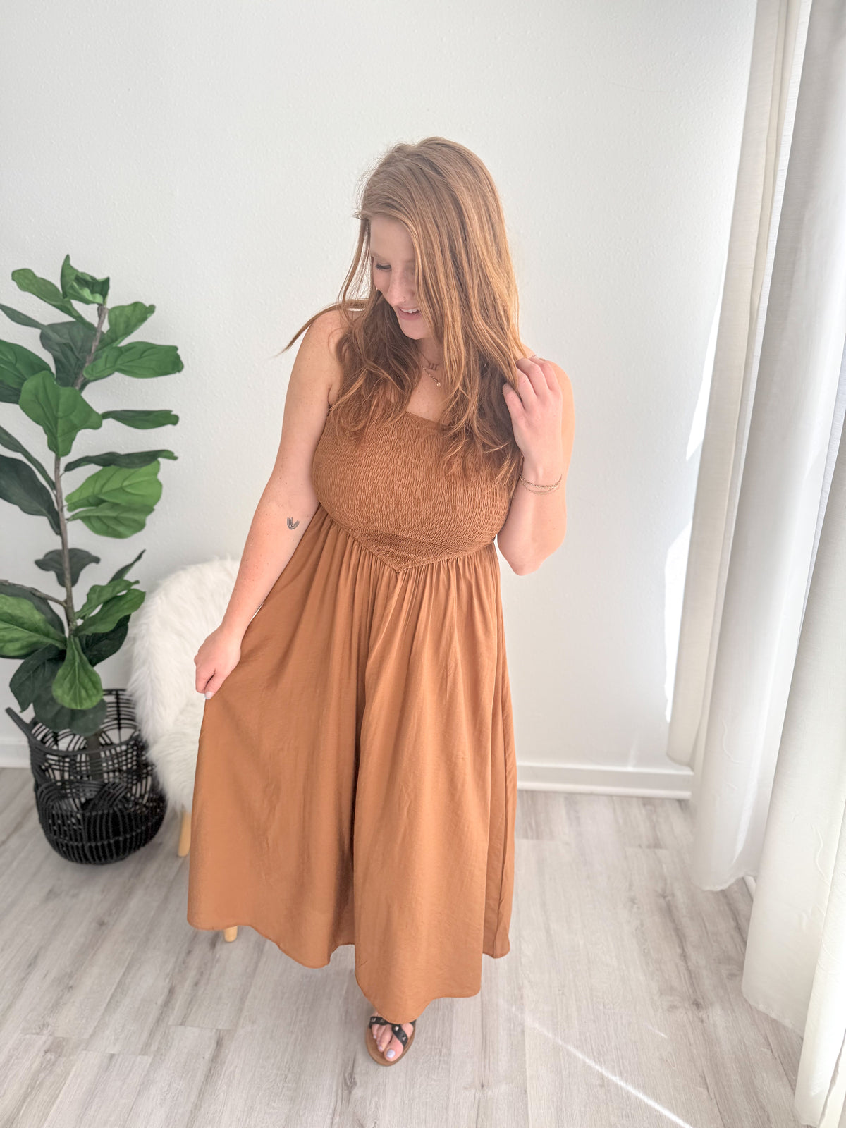 Mocha Muse Midi Dress