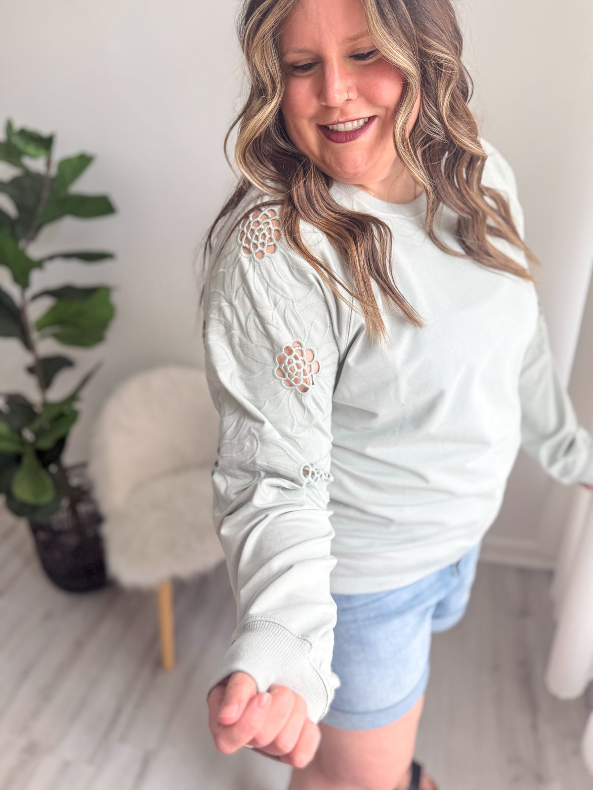 Luna Bloom Long Sleeve Top
