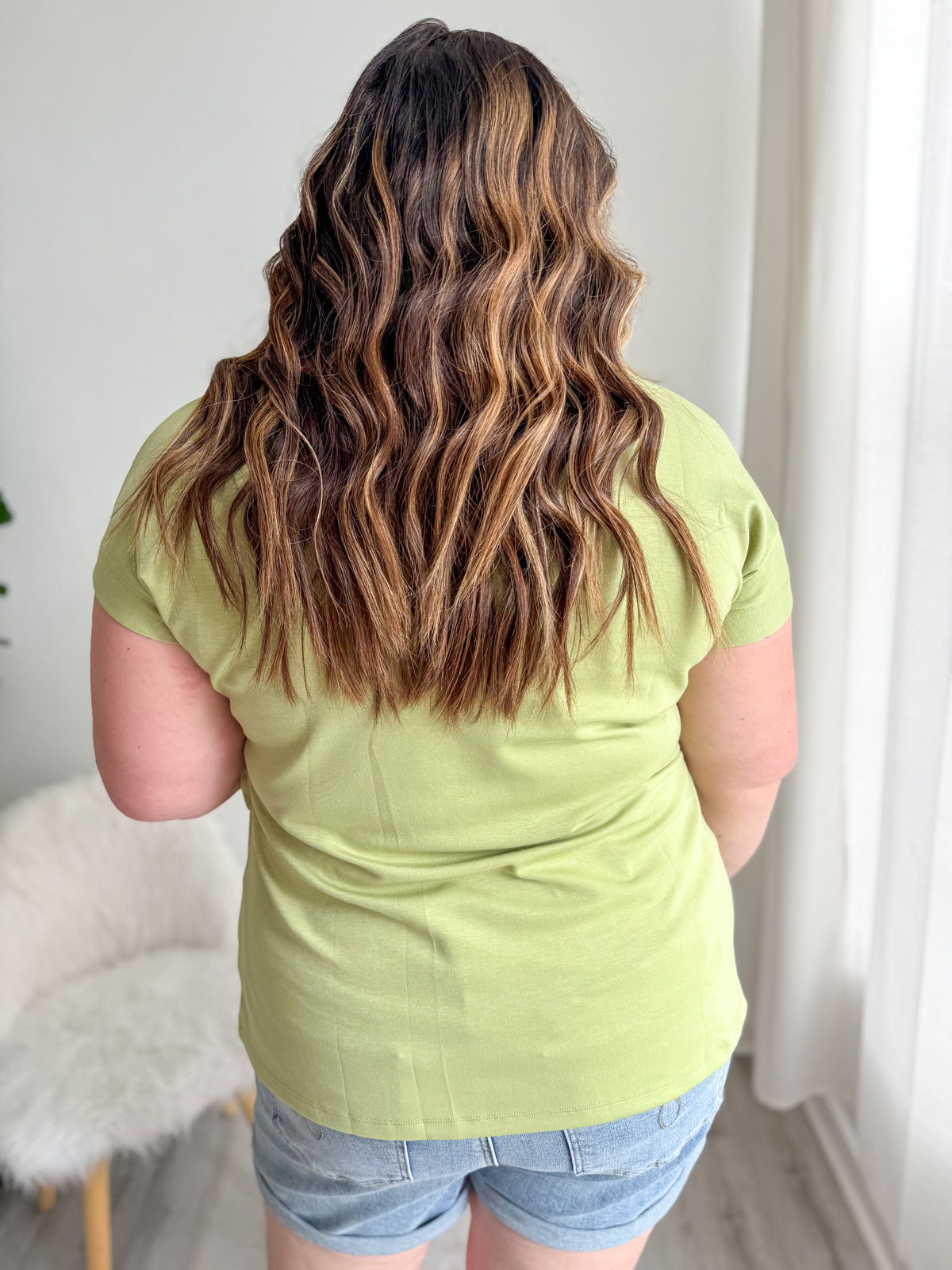 Soft Pistachio Knot Top