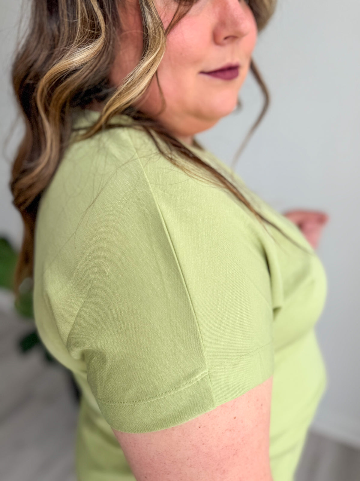 Soft Pistachio Knot Top