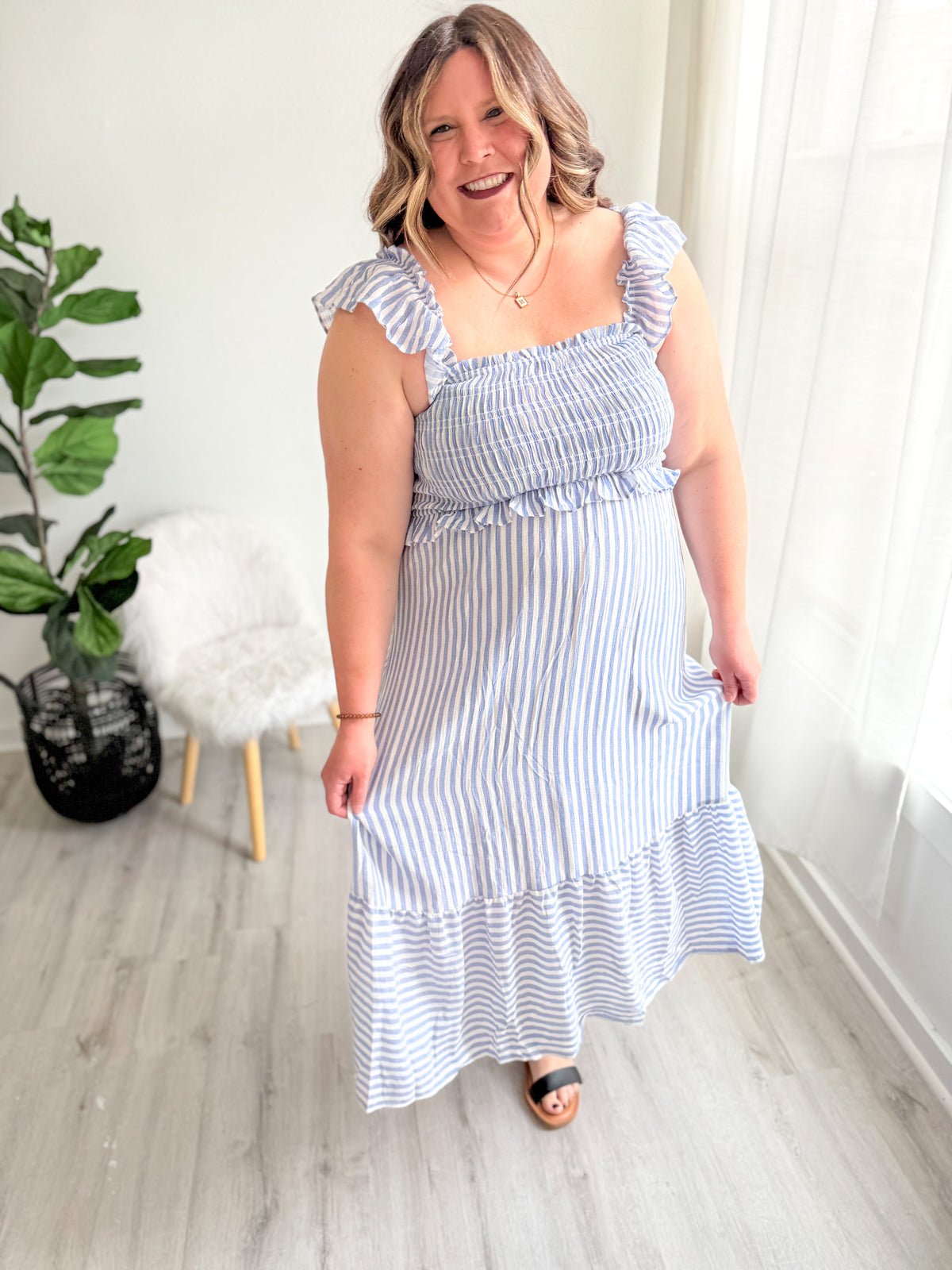 Bluebird Stripe Dress