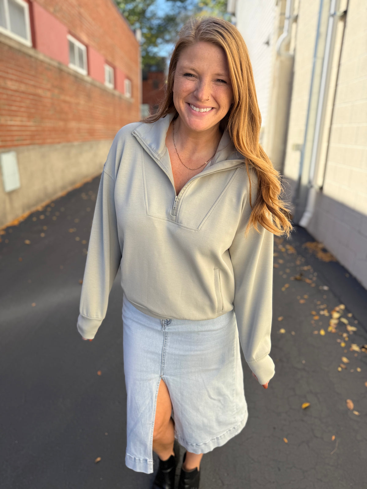 Sage Simple Comfort Quarter Zip
