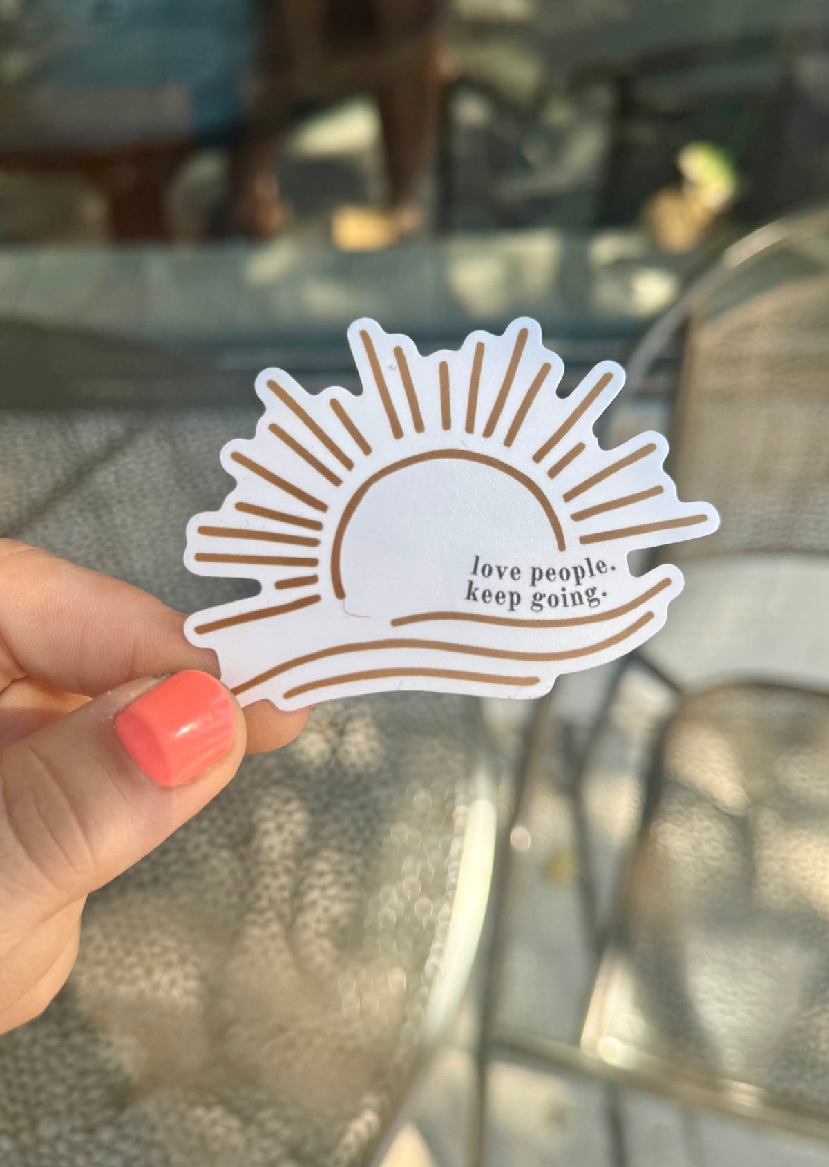 Love People. Keep Going. Sticker