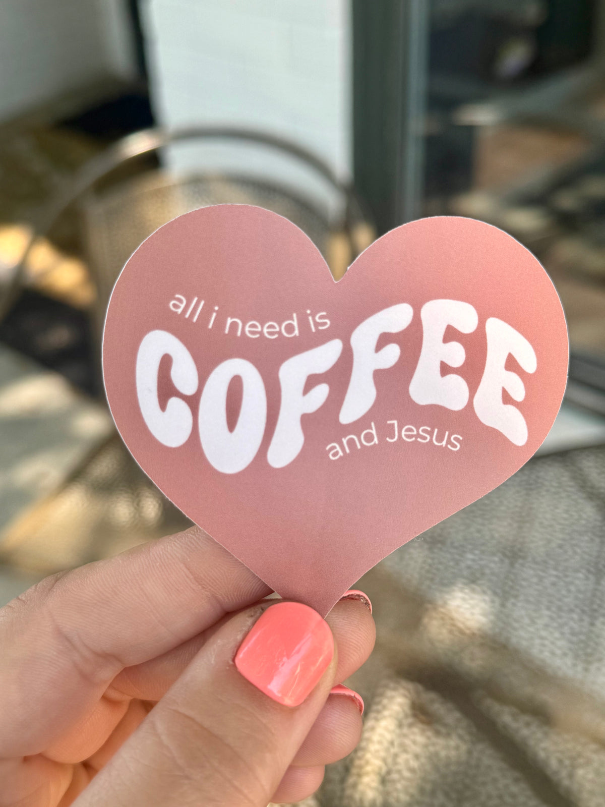 Coffee and Jesus Sticker